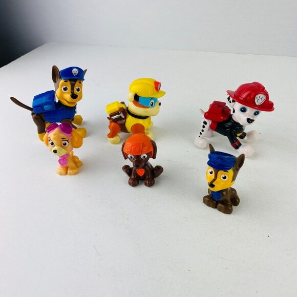 Paw Patrol Kids Toys Pretend Play Lot of Character Figures Girls Boys Kids 6 PC - Picture 3 of 3